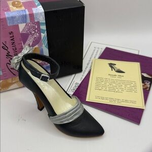 Just The Right Shoe Black and Silver Tuxedo Figurine 25071